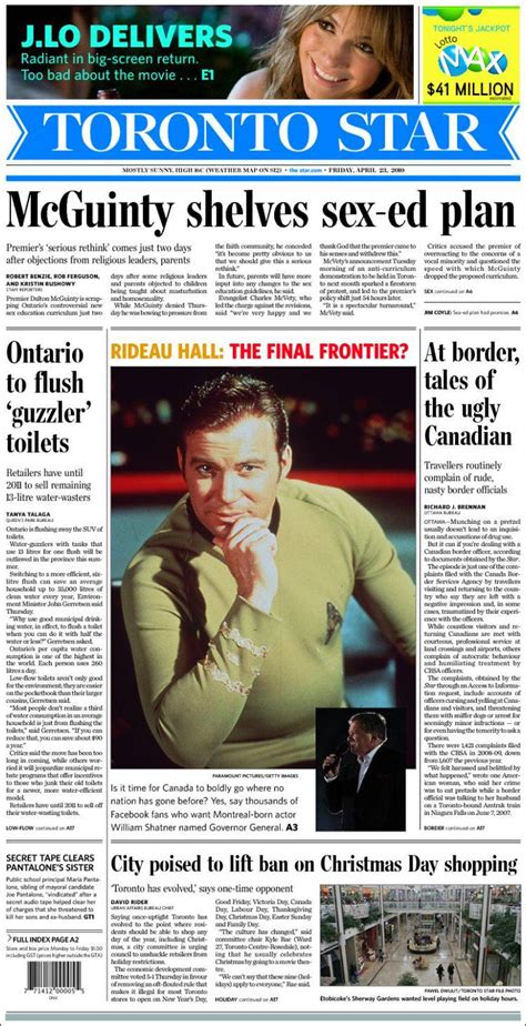 Tòronto star - Read the latest news, opinions, and features from Toronto Star ePaper, the digital replica of the print edition. You can access the ePaper anytime, anywhere, and enjoy interactive features such as zoom, search, and share. Don't miss the stories that matter to you and your city.